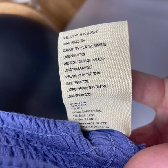 ANTHROPOLOGIE Boho Smocked Purple Floral Fairy Victorian Sleeveless Top sz S - Picture 4 of 5